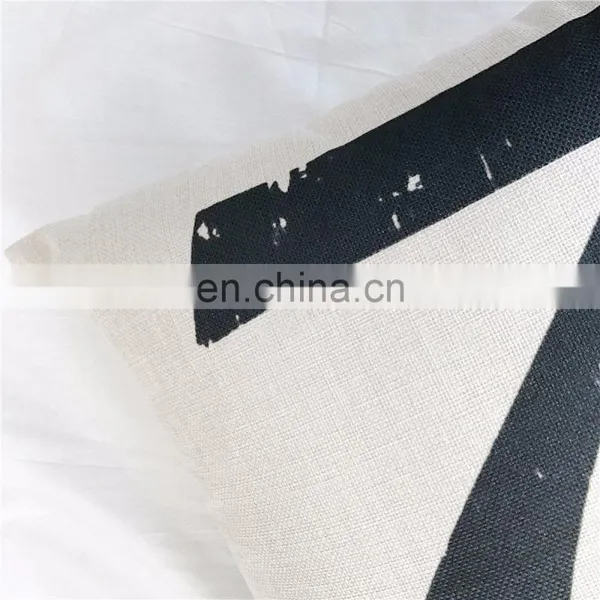 Popular Promotional Number Design Cotton Linen Cushion Cover photo-6
