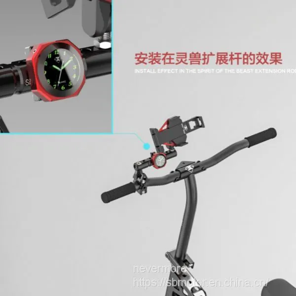 Spirit Beast Motorcycle Modified Luminous Clock Temperature Waterproof L2 photo-3