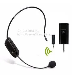 U9 UHF Wireless Teacher Headset Microphone and Receiver Set for Amplifier or Speakers