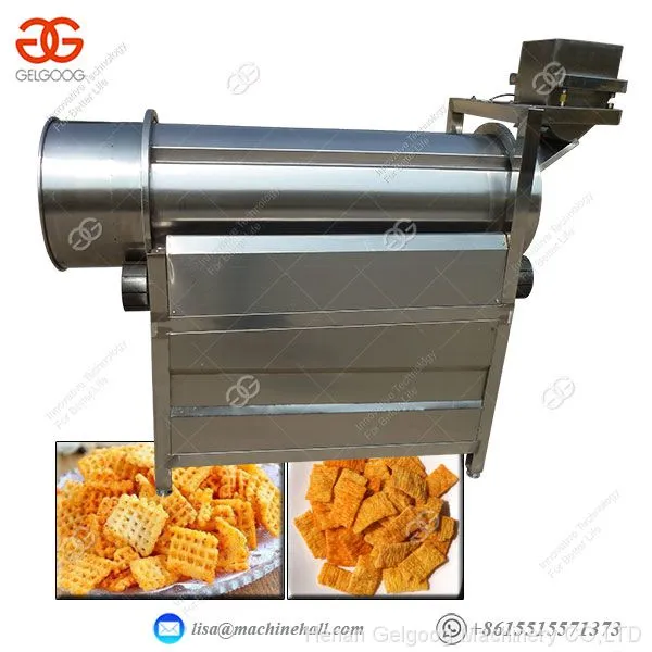 Automatic Snack Food Flavoring Roller Machine Flavoring Machine Roller Seasoning Machine photo-3