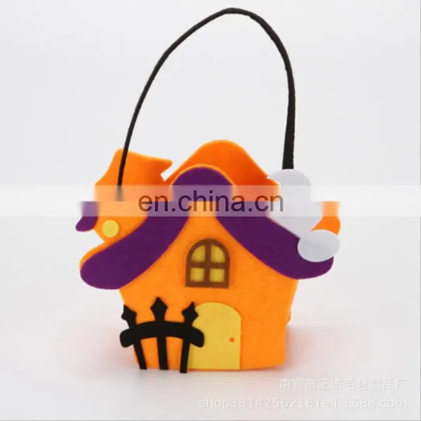 Hot Sale Felt Pumpkin Bag With Halloween Kid Gift photo-5
