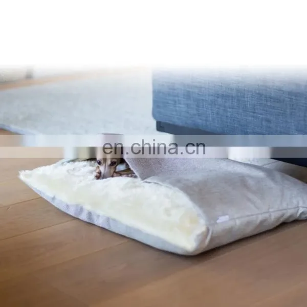 Dog Bed Pet Cushion Crate Mat,Washable Pet Bed for Medium Large Dogs With Blanket photo-7
