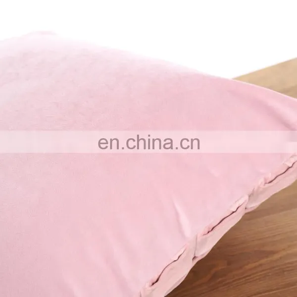 Fashion Soft Hand Home Decor Sofa Wrinkle Velvet Pink Cushion photo-6