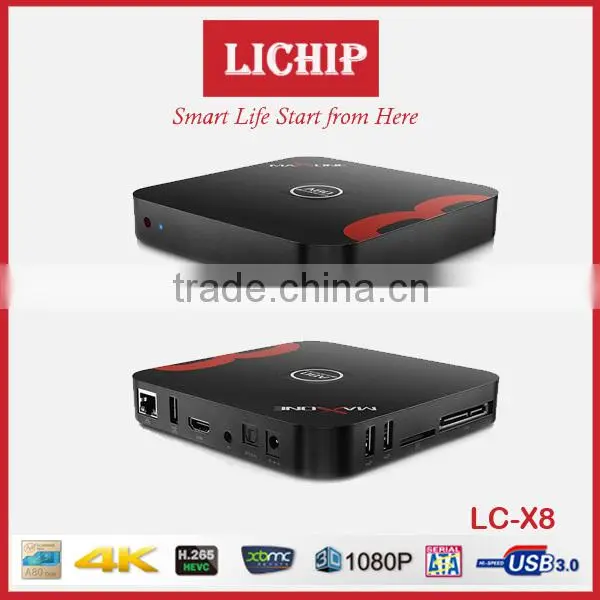 Smart Android 4K A80 Chip H.265 3D USB3.0 LC-A80 TV Box photo-2