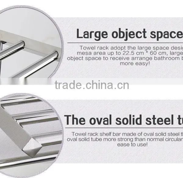 WESDA Houseware Good Quality Stainless Steel and Glass Bathroom Shelf Quality Choice photo-5