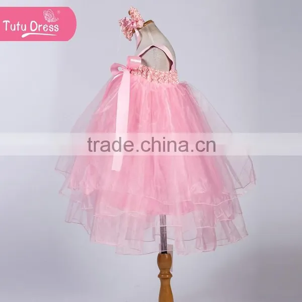 Angel Flying Style Over Shoulder Girls' Dress With Flower Series Prothorax photo-2