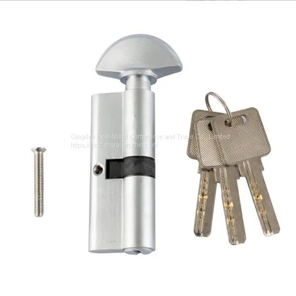 Fan Thumbturn Single Open Euro Profile Brass Lock Cylinder photo-3