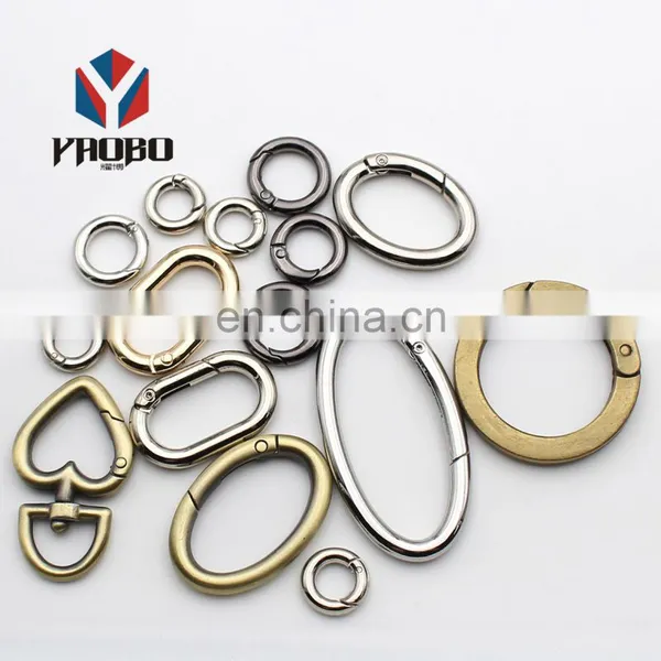 Heart Shaped Metal Carabiner Customized Gate Snap Clip Open Hook Spring photo-5