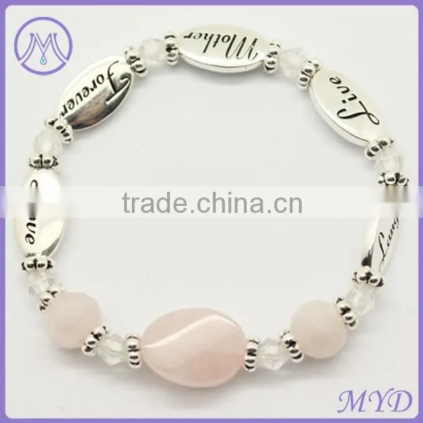Women Leather Bracelet With Metal Enamel Beads photo-6