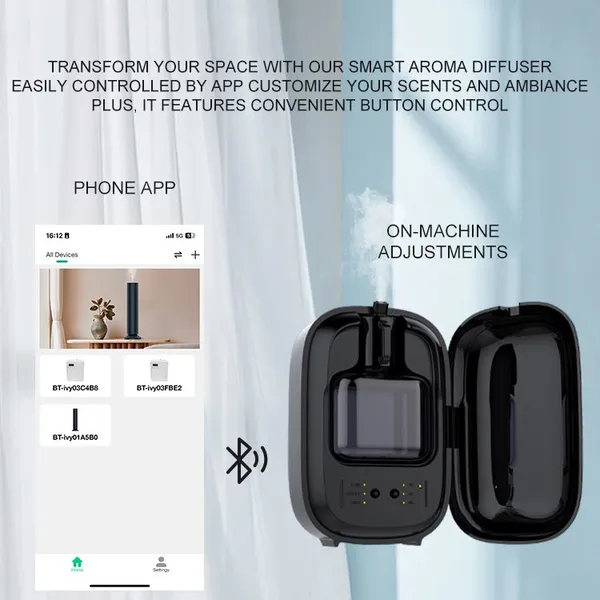 Public Restroom Odor Control Wall Mounted Scent Smart Timing Two Fluid Essential Oil Diffuser photo-4