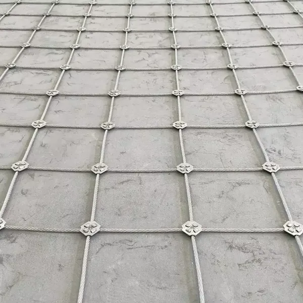 316 Stainless Steel Rope Mesh Crane Floodlights Fall Protection Nets Steel Wire Mesh Anti-Drop Cover Safe Net photo-4