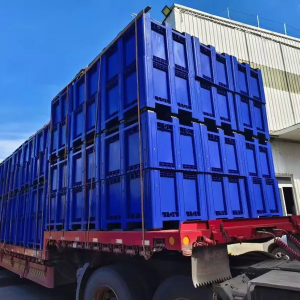 Large Pallet Box, Plastic Circulation Box, Stackable, Plastic Pallet Box, Box-style Pallet. photo-2