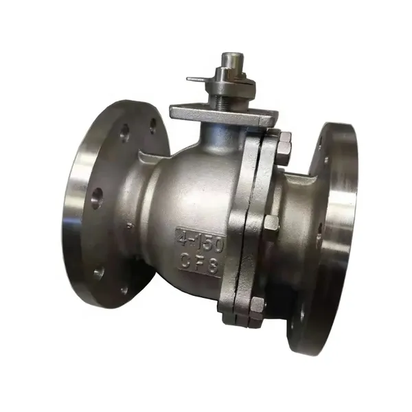 ANSI SS 304/316 Edelstahl Flansch-Kugelhahn Zwei-Teiliger 2-Wege-Elektrischer/Pneumatischer Aktuator-Kugelhähne photo-5
