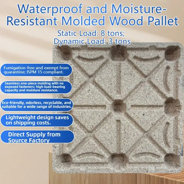 Eco-friendly, Recyclable Molded Wood Pallets — Compliant With European and American Standards — Hassle-Free Export photo-5