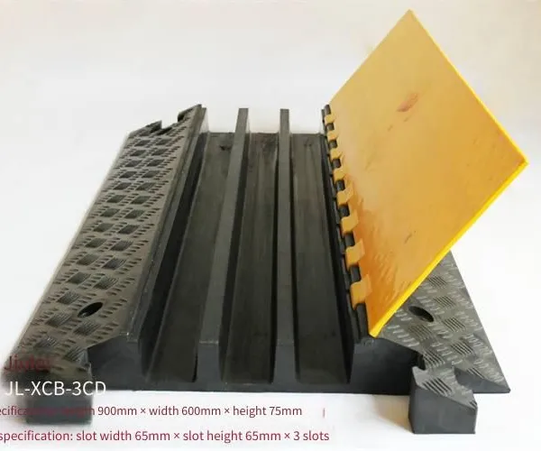Jiulei Brand Jl-xcb-3cd Rubber and Plastic Bridge Belt (picture), Length 900mm * Width 600mm * Height 75mm, Slot Width 65mm * Slot Height 65mm * Three Holes