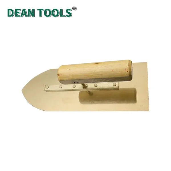 Non-Sparking Spatula,Point Head Aluminum Bronze Pointed Trowel Pointed Plastering Trowel Non-Sparking Pointed Masonry Trowel