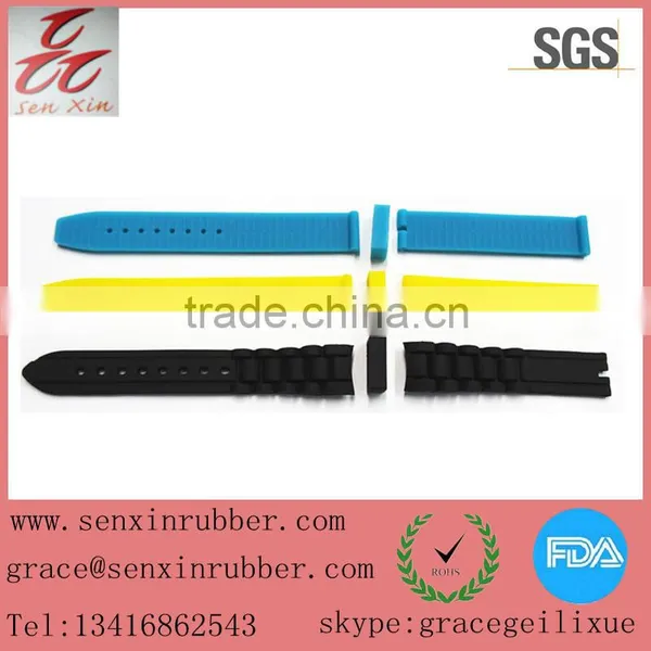 High Quality Colourful Silicone Rubber Watch Strap