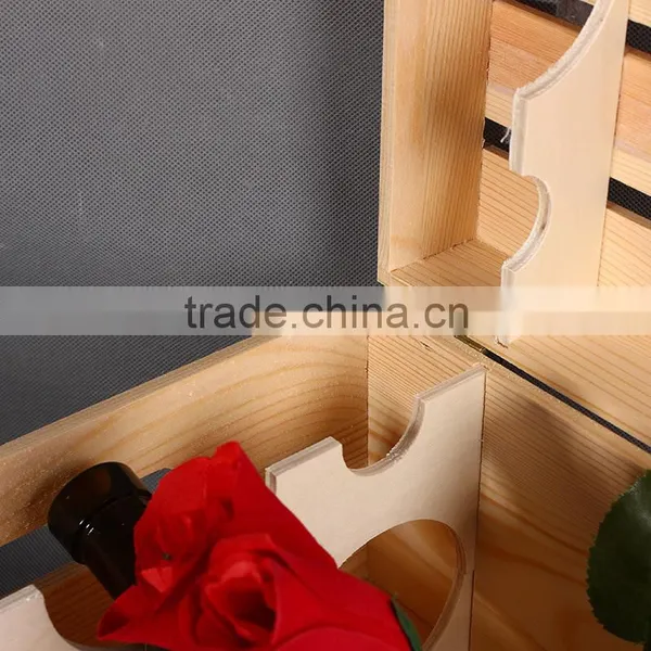 Natural Wood Wine Charm Packing Box For 6 Bottles photo-4