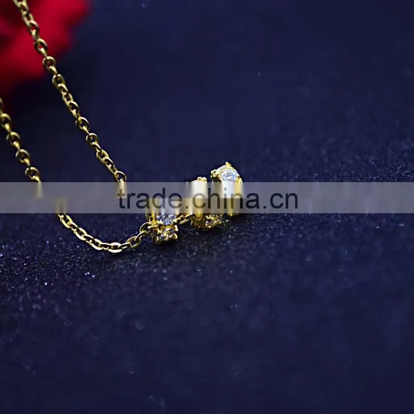 Custom Logo Gold Jewelry 2016 Jewellery Diamond Custom Logo Necklaces Supplier's Choice photo-5