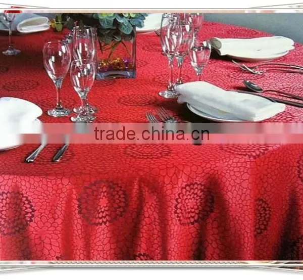 Upscale Hotel Dining Table Cloth Jacquard Table Cloth photo-4