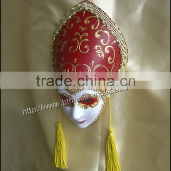 Upscale Plastic Venice Mask With Earrings Luxury Venetian Masks With Magnet for Party Carnival Decoration photo-3