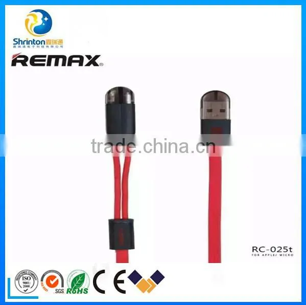 2016 Newest Remax 2 in 1 Usb Cable for Iphone 5/6/6 Plus and Micro photo-3