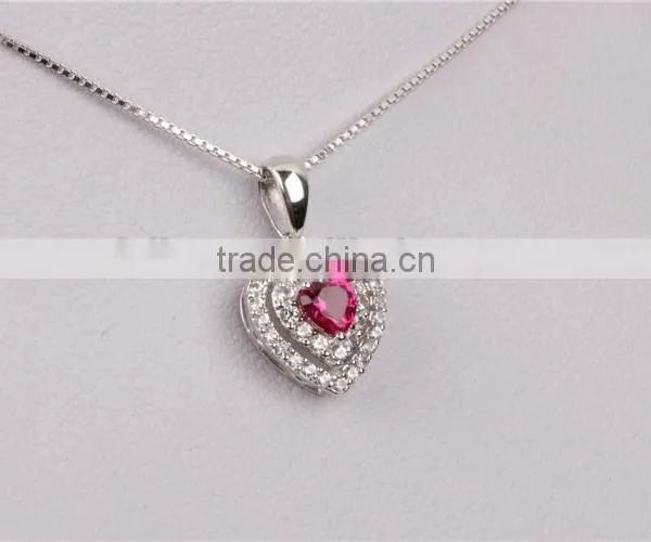 2015 New Design Silver Jewelry for Girl 925 Sterling Silver Pendent Necklace photo-4