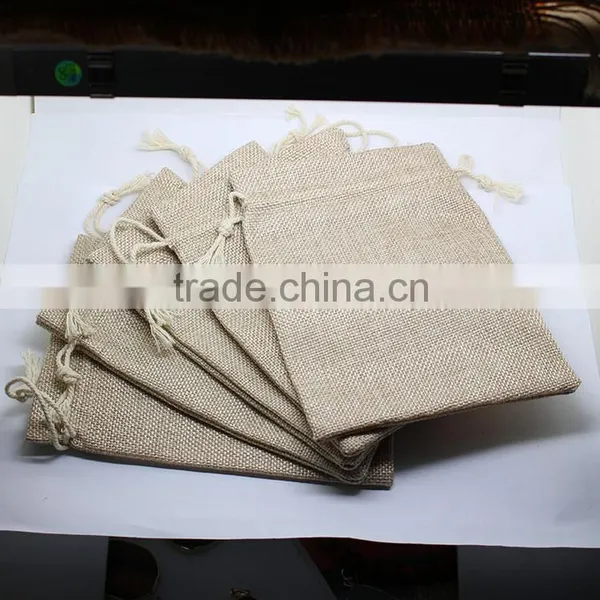 BP0703 Fashion Jewelry Linen Jute Burlap Pouch Bags,gife Bags for Bracelets photo-3