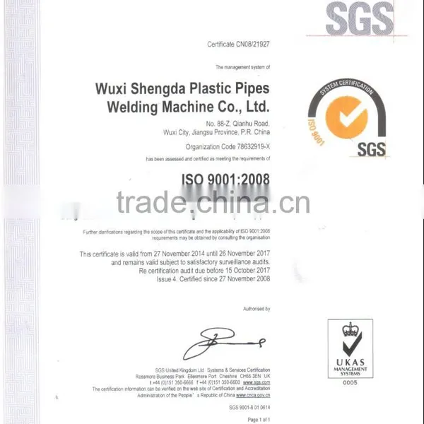 SHT315 Drainage Workshop Welding Machine for Drainage System Pipes From 90 to 315 photo-6