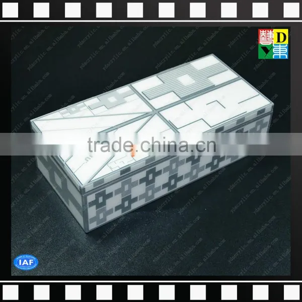 Acrylic Plastic Makeup/candy/gift Storage and Decorative Box With Cover Top