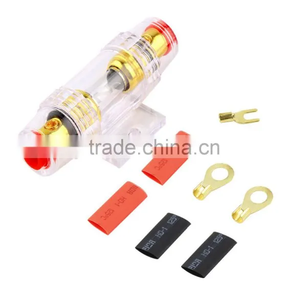 1500W Car Audio Wire Wiring Amplifier Subwoofer Speaker Installation Kit 8GA Power Cable 60 AMP Fuse Holder Free Shipping~ photo-2