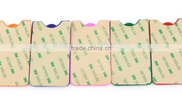 Silicon Slap Band 3M Stickers Diy Silicone Phone Stand Card Holders,promotion 3m Sticker Silicone Cellphone Card Holder photo-3