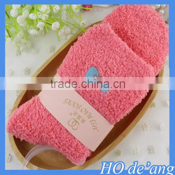 Factory Direct Thick Warm Socks Embroidery Women Socks Imitate Cashmere Socks Wholesale MHo-219 photo-2