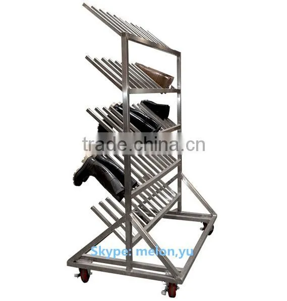 Factory Direct Sales 15-pair Stainless Steel Boot Rack/Mobile Boot Rack photo-6