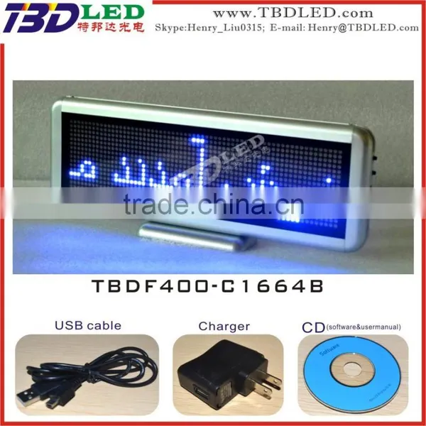 LED Desk Message Board/led Message Sign Board/led Scrolling Message Mini Display photo-4