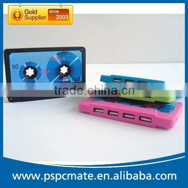 Computer 2.0 High Speed Cassette Shape 4 Port USB HUB photo-2