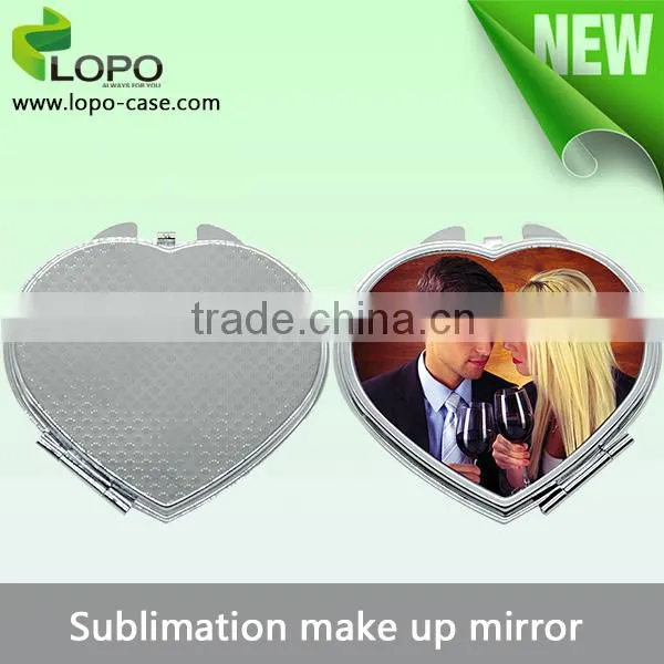 Customed Gift Sublimation Blank Compact Cosmetic Mirror photo-2