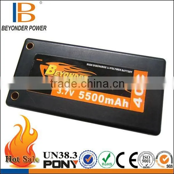 Hard Case Li-polymer 1300mah 3.7v rc Battery Hummer Toy Car Airplane/car/toy, Factory Wholesale Rechargeable rc Lipo Battery