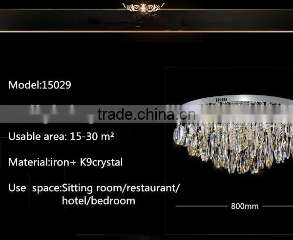 European Style Crystal / Contemporary / Candle /restaurant/ Bedroom Ceiling Lamp photo-4