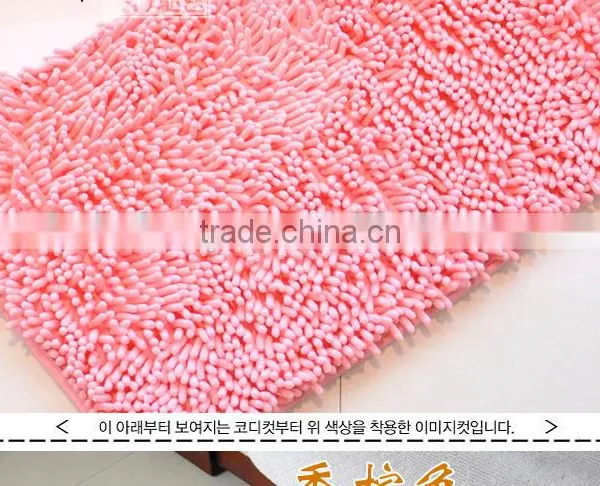 Long Pile Floor Mat With Anti Slip Base Shaggy Bath Mat photo-4