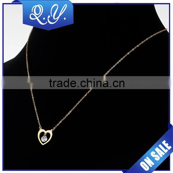 Custom Letter Design Necklace Sets Love Shaped Necklace for Lovers photo-3