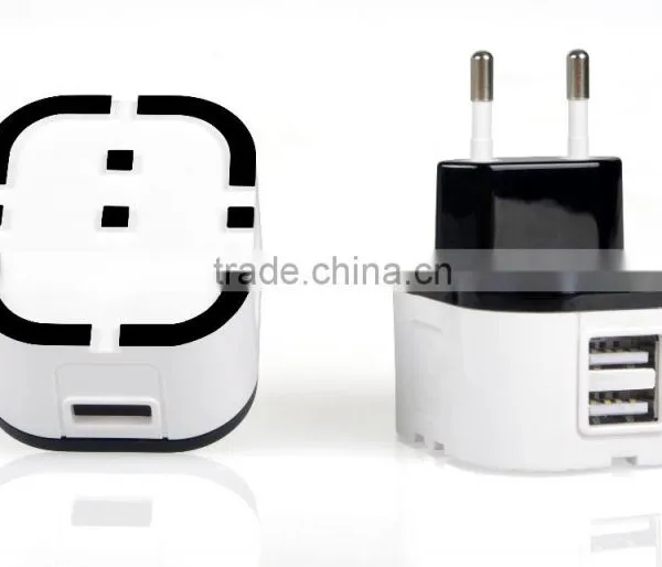 CE ROHS Certified Universal Wall Charger With EU Plug 2.1A photo-2