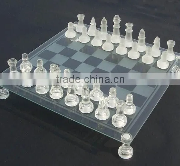 Glass Chess Set With Youth,Medium,Large Size photo-2