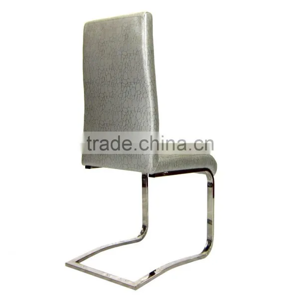 High Back Stainless Steel Dining Table and Chair Sets Modern photo-3