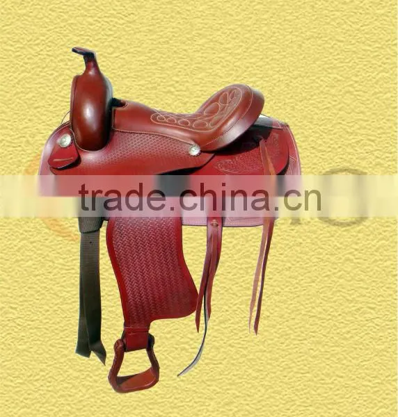 CE-74081 Leather Western Saddle