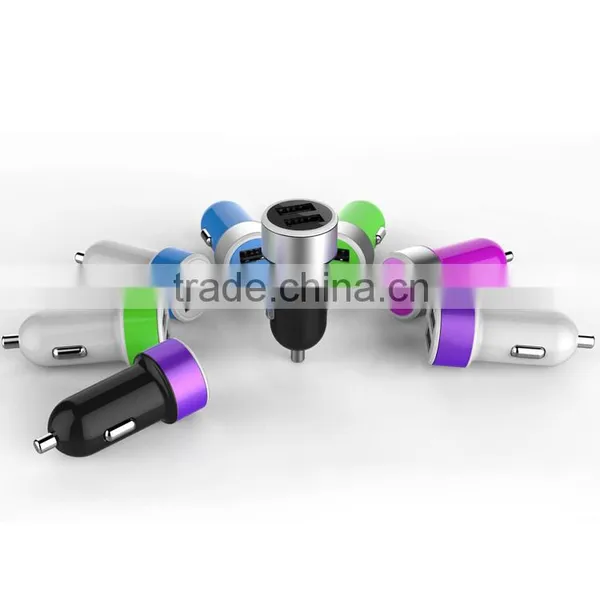 Small Micro Auto Universal Dual USB Car Charger For Apple And Android Devices photo-4