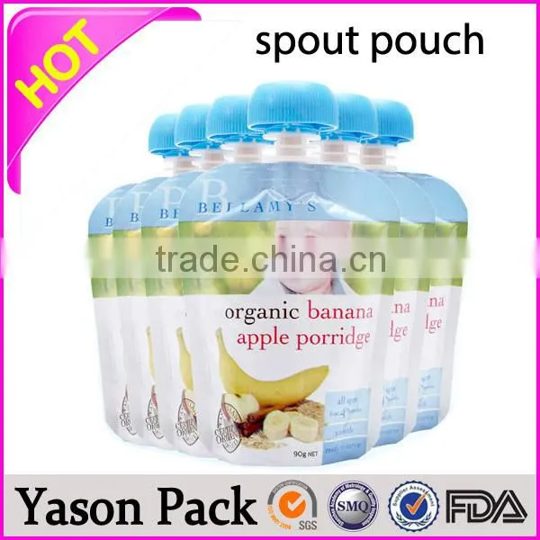 Yason Resuable Fruit Juice Spout Pouches Bear With 120deg Sterilization Process Stand up Pouch With Spout Pouch Bottom Gusseted photo-6