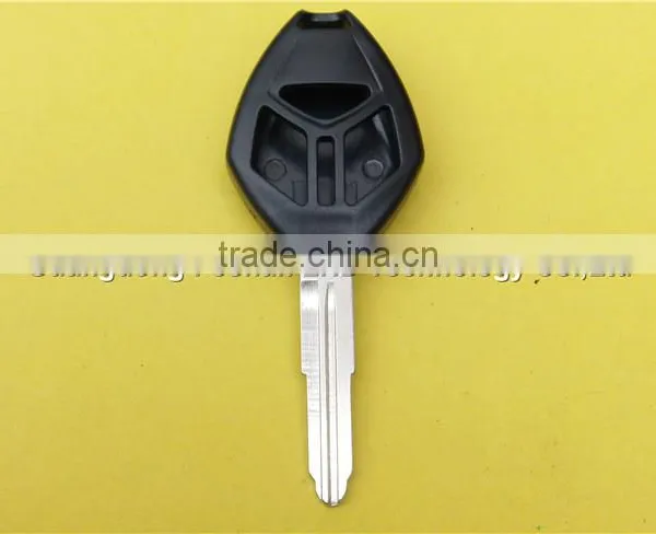 Replacement 3 Buttons With Logo Uncut Right Groove Blade Remote Blank Fob Key Case Shell For Mitsubishi Car Key photo-3