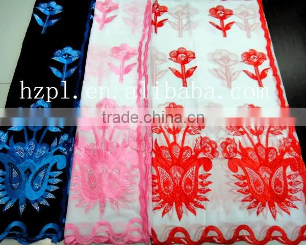 African Muslim Scarf for Women/embroidered Silk Scarf/shawl Scarf photo-3