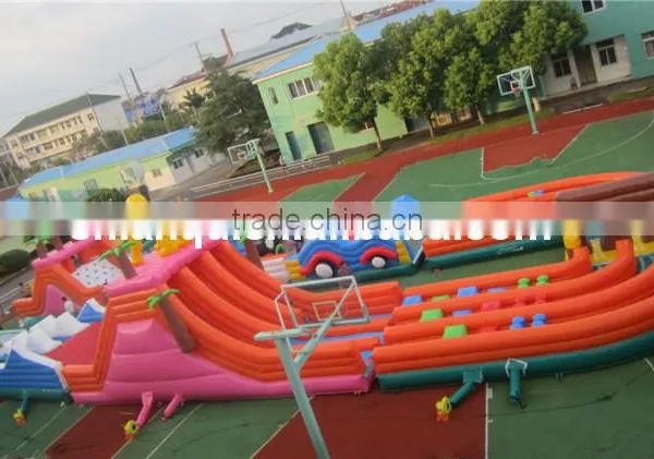 Giant Newest Cheap Inflatable Obstacle Course for Sale photo-6